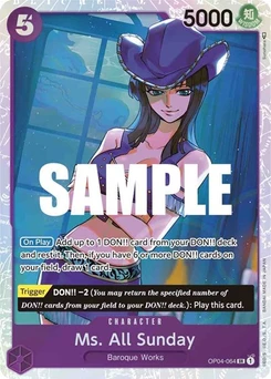 One Piece-Karte Ms. All Sunday OP04-064