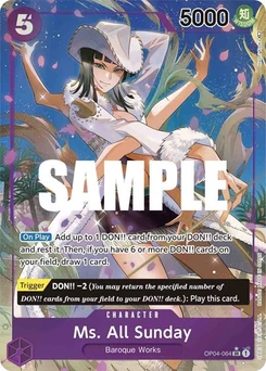 One Piece-Karte Ms. All Sunday (Alternate Art) OP04-064v2