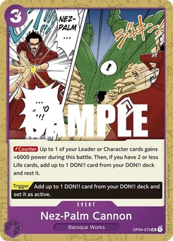 One Piece-Karte Nez-Palm Cannon OP04-075