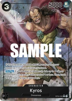 One Piece-Karte Kyros (Alternate Art) OP04-082v2