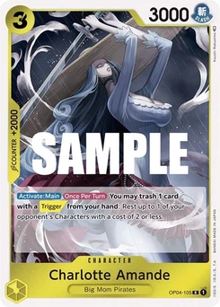 One Piece-Karte Charlotte Amande OP04-105