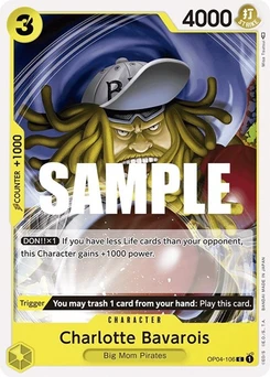 One Piece-Karte Charlotte Bavarois OP04-106