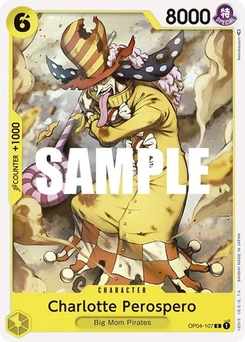 One Piece-Karte Charlotte Perospero OP04-107