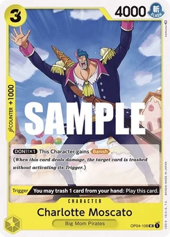 One Piece-Karte Charlotte Moscato OP04-108