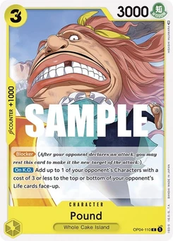 One Piece-Karte Pound OP04-110