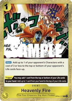 One Piece-Karte Heavenly Fire OP04-117