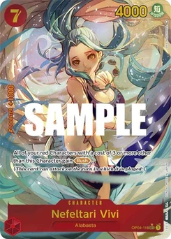 One Piece-Karte Nefeltari Vivi (118) (Alternate Art) OP04-118v2