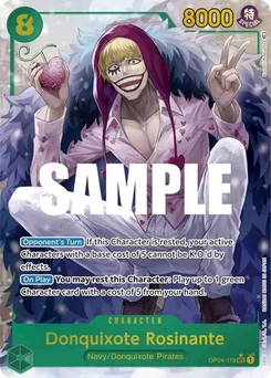 One Piece-Karte Donquixote Rosinante (Alternate Art) OP04-119v2