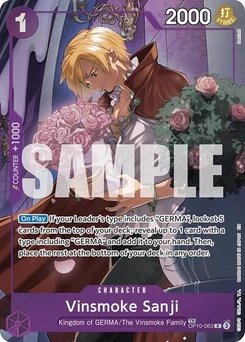 One Piece-Karte Vinsmoke Sanji (TR) OP10-063