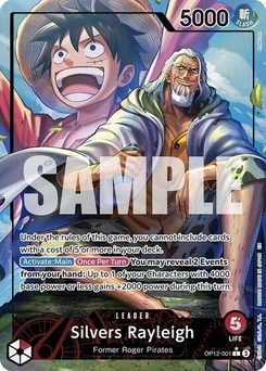 One Piece-Karte Silvers Rayleigh (Alternate Art) OP12-001v2