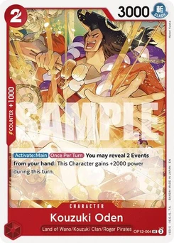 One Piece-Karte Kouzuki Oden OP12-004