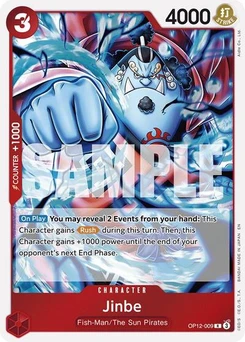 One Piece-Karte Jinbe OP12-009
