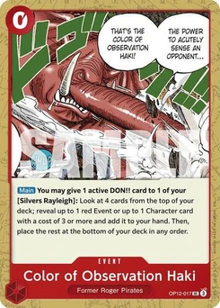 One Piece-Karte Color of Observation Haki OP12-017