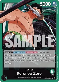 One Piece-Karte Roronoa Zoro (020) OP12-020