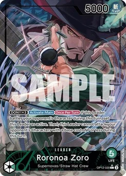 One Piece-Karte Roronoa Zoro (020) (Alternate Art) OP12-020v2