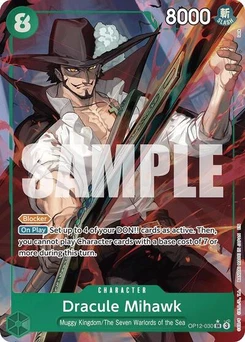 One Piece-Karte Dracule Mihawk (Alternate Art) OP12-030v2