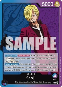 One Piece-Karte Sanji (041) OP12-041