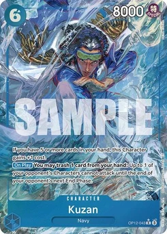 One Piece-Karte Kuzan (043) (Alternate Art) OP12-043v2