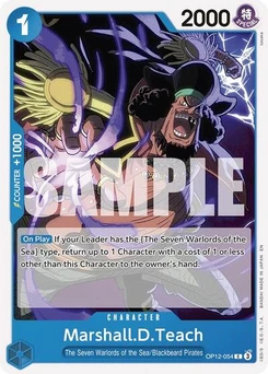 One Piece-Karte Marshall.D.Teach OP12-054