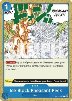 One Piece-Karte Ice Block Pheasant Peck OP12-057