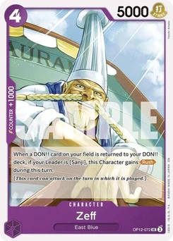 One Piece-Karte Zeff OP12-072