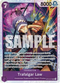 One Piece-Karte Trafalgar Law (073) OP12-073