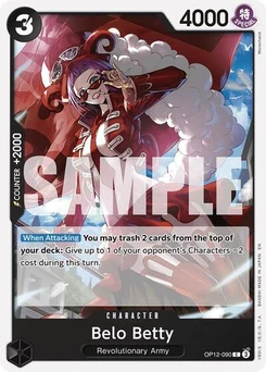 One Piece-Karte Belo Betty OP12-090