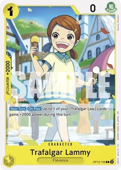 One Piece-Karte Trafalgar Lammy OP12-105