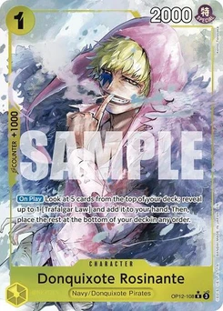 One Piece-Karte Donquixote Rosinante (108) (Alternate Art) OP12-108v2