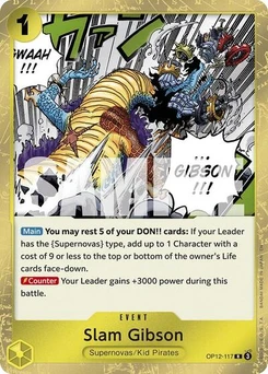 One Piece-Karte Slam Gibson OP12-117