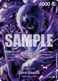 One Piece-Karte Zoro-Juurou (SP) ST18-004