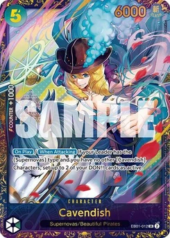 One Piece-Karte Cavendish (Treasure Cup 2024) EB01-012