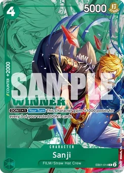 One Piece-Karte Sanji (Winner Pack 2025 Vol. 1) EB01-014v3