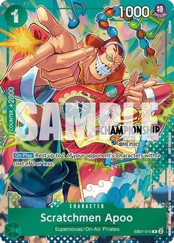 One Piece-Karte Scratchmen Apoo (CS 25-26 Celebration Pack) EB01-015