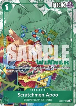 One Piece-Karte Scratchmen Apoo (Winner Pack 2025 Vol. 2) EB01-015v3