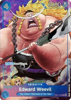 One Piece-Karte Edward Weevil (Seven Warlords of the Sea Binder Set) EB01-023v2
