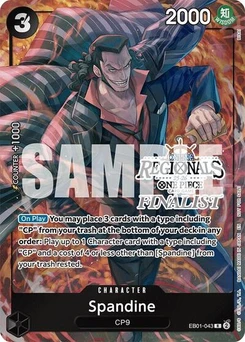 One Piece-Karte Spandine (Online Regional Finalist Card Set 2025 Vol.1) EB01-043v5