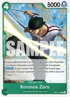One Piece-Karte Roronoa Zoro (Tournament Pack 2025 Vol. 3) EB02-019