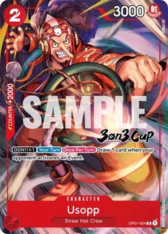 One Piece-Karte Usopp (3-on-3 Cup) [Participant] OP01-004