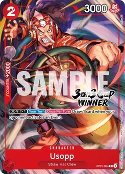 One Piece-Karte Usopp (3-on-3 Cup) [Winner] OP01-004v2