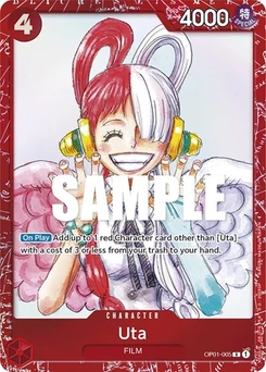 One Piece-Karte Uta (Premium Card Collection -ONE PIECE FILM RED Edition-) OP01-005v3