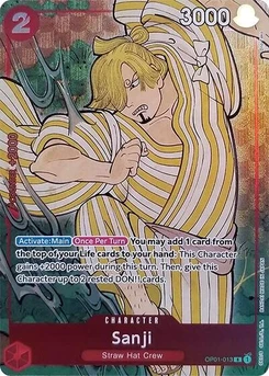 One Piece-Karte Sanji (English Version 1st Anniversary Set) OP01-013v2