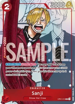 One Piece-Karte Sanji - OP01-013 (Alternate Art) OP01-013v4