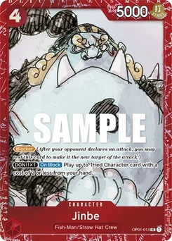One Piece-Karte Jinbe (Premium Card Collection -ONE PIECE FILM RED Edition-) OP01-014