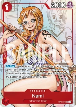 One Piece-Karte Nami - OP01-016 (Alternate Art) OP01-016v3