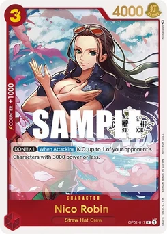 One Piece-Karte Nico Robin (Store Championship 2023 Participation Pack Vol.1) OP01-017v3