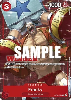 One Piece-Karte Franky (Tournament Pack Vol. 2) [Winner] OP01-021v5