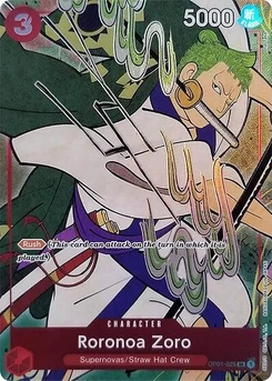 One Piece-Karte Roronoa Zoro (English Version 1st Anniversary Set) OP01-025