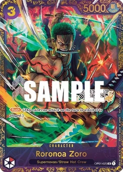 One Piece-Karte Roronoa Zoro - OP01-025 (Treasure Cup) OP01-025v2