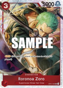 One Piece-Karte Roronoa Zoro - OP01-025 (Ultra Deck: The Three Captains) OP01-025v3
